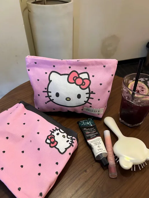 Starry Studio Косметичка розовая Hello Kitty, розовый, фото 2