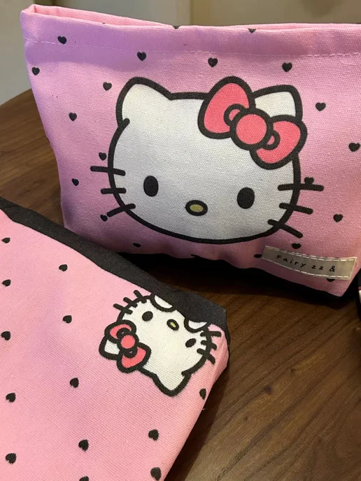 Starry Studio Косметичка розовая Hello Kitty, розовый, фото 3