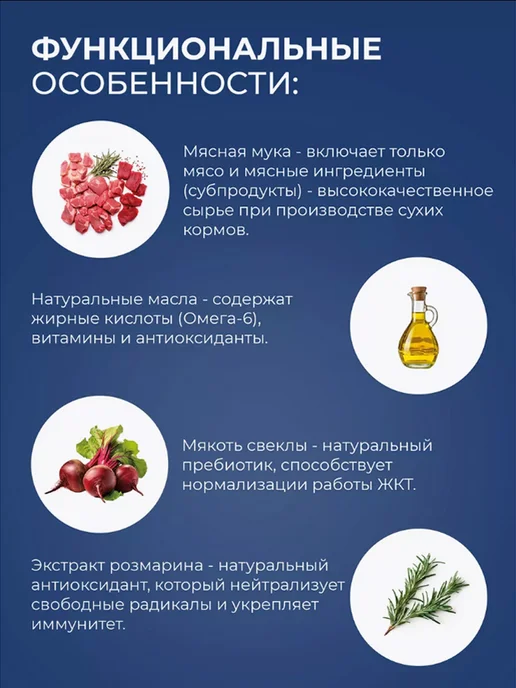 Сухой корм Dog's Menu для собак, индейка, 10 кг, фото 3