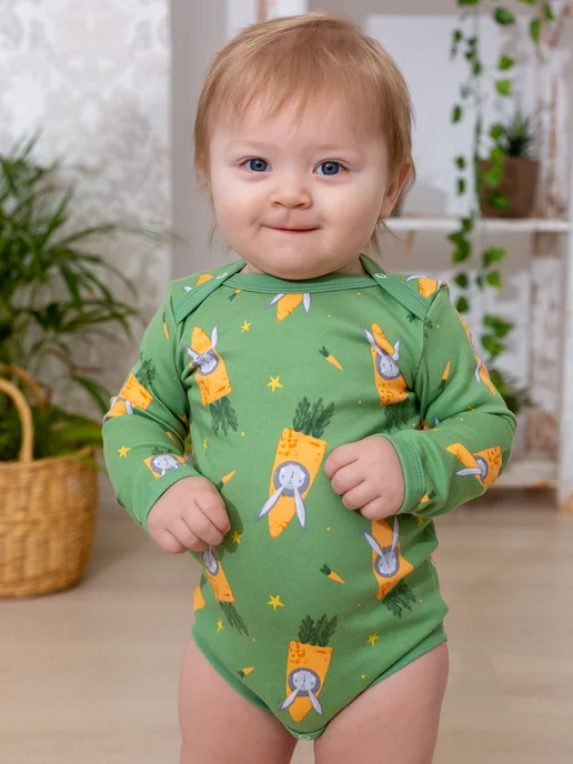 MintKids Боди для новорожденных с длинным рукавом 2 шт, 2 шт, фото 4