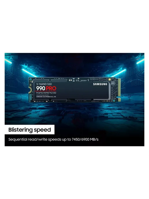 Samsung 2 ТБ Внутренний SSD-диск 990 PRO подходит для PS5, 2 ТБ, фото 7