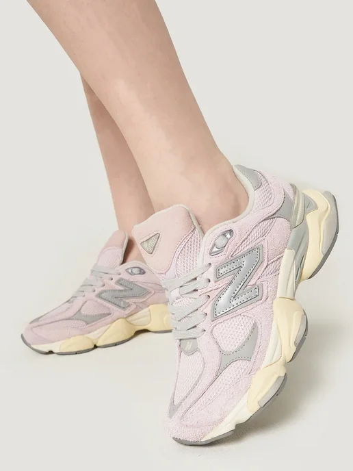 New Balance Кроссовки NB спортивные модные 9060 на тренировку, розовый, фото 4
