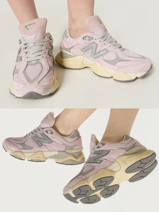 New Balance Кроссовки NB спортивные модные 9060 на тренировку, розовый, фото 5
