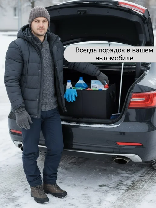 URSUS BARBATUS Органайзер в багажник автомобиля, черный, фото 4
