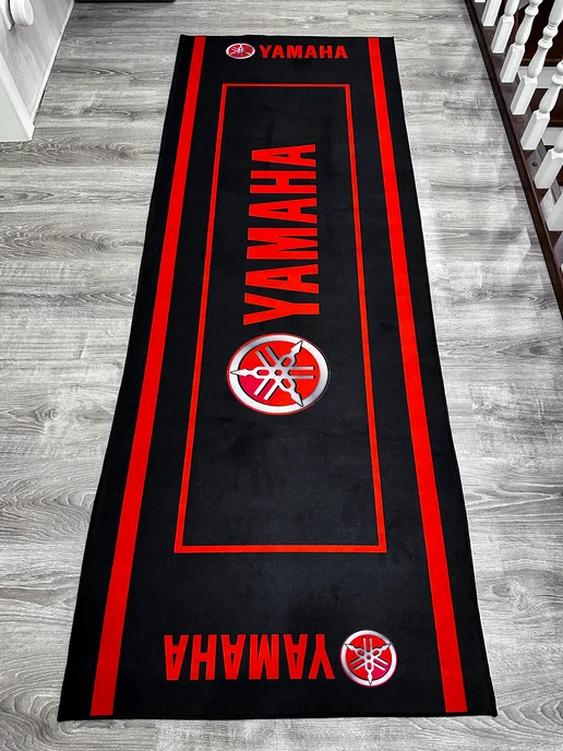 Коврик под мотоцикл Yamaha, красный, фото 4