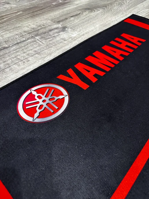 Коврик под мотоцикл Yamaha, красный, фото 7