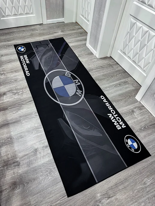 Коврик под мотоцикл BMW, синий