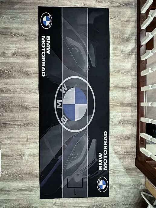 Коврик под мотоцикл BMW, синий, фото 3