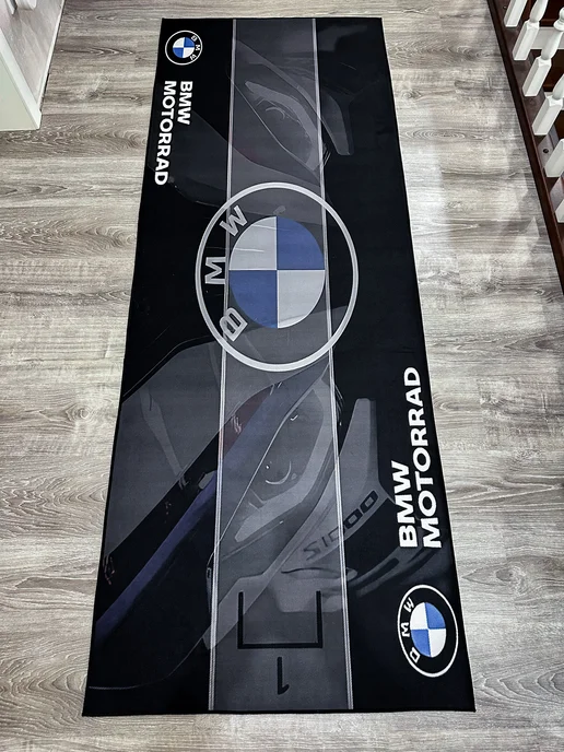 Коврик под мотоцикл BMW, синий, фото 4