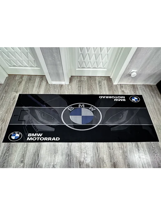 Коврик под мотоцикл BMW, синий, фото 5