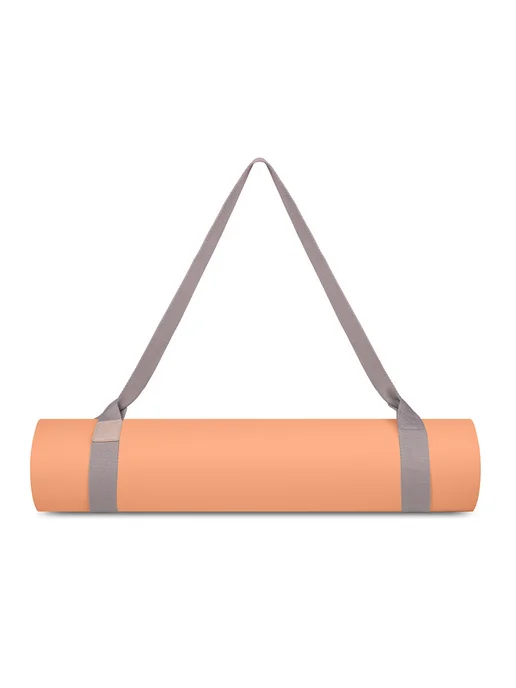MAXISCOO FIT Коврик для йоги и фитнеса с ремешком, 8 мм, оранжевый, фото 6