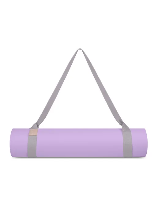 MAXISCOO FIT Коврик для йоги и фитнеса с ремешком, 8 мм, фиолетовый, фото 6