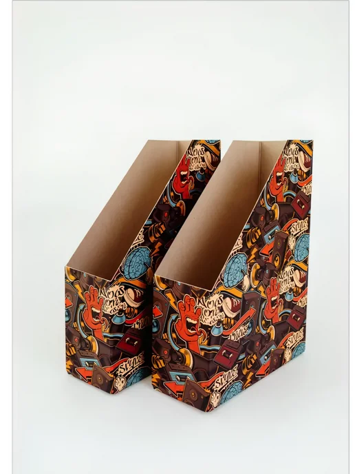 Cartonnage Органайзер лоток для бумаг, набор 2 шт, «Граффити», 2 шт, фото 6