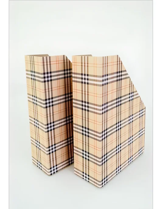 Cartonnage Органайзер лоток для бумаг, набор 2 шт, «Клетка», 2 шт, фото 4
