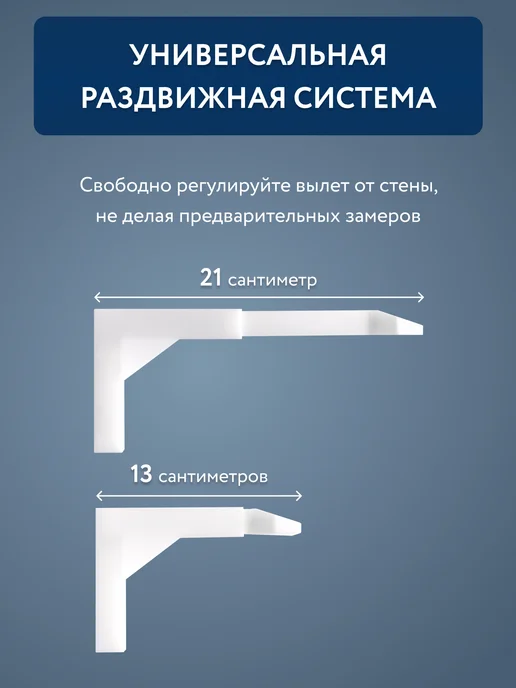 Ле-Гранд Кронштейн раздвижной для настенного карниза 3 шт пластик, 3 шт, фото 2