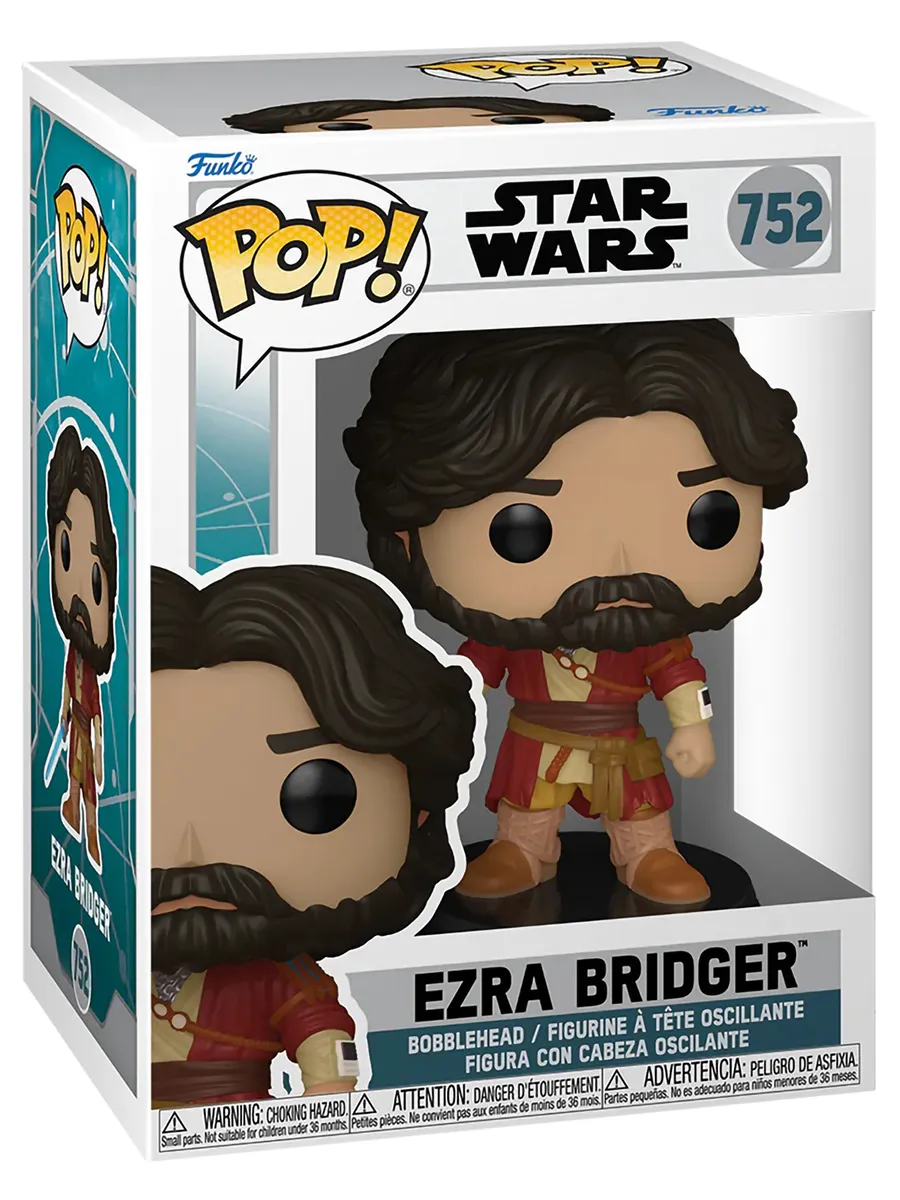 Фигурка Funko POP! башкотряс Star Wars Асока Эзра Бриджер