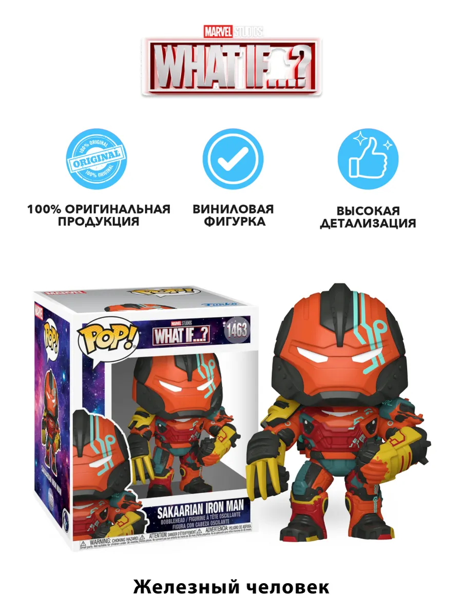 Фигурка Funko башкотряс Марвел Что если Железный человек 6