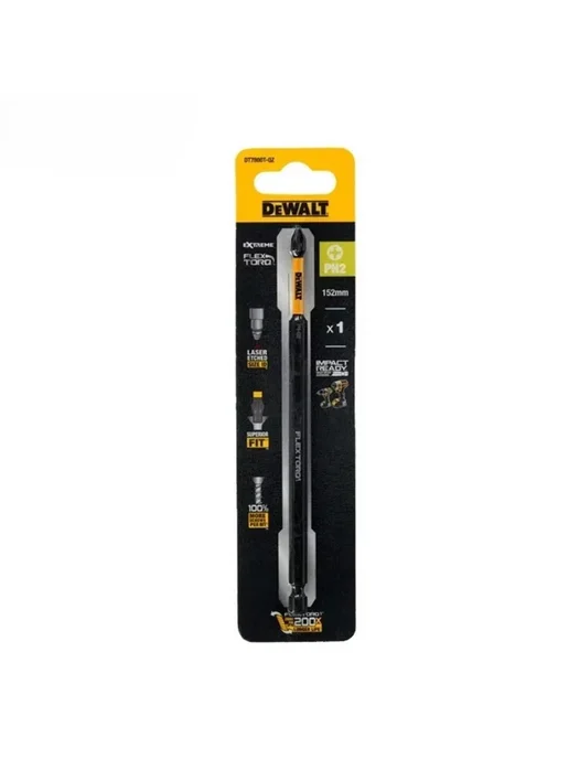 deWalt Бита DT7800T-QZ FLEXTORQ, PH2, 152мм, черный, фото 3