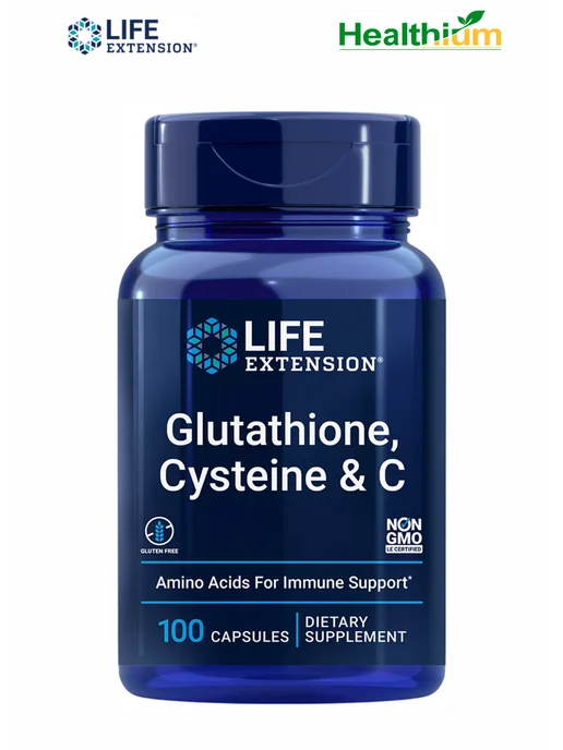 Life extension Glutathione, Cysteine& C 100 глутатион цистеин витамин С, вариант