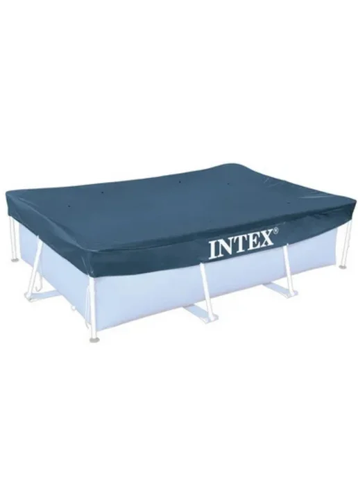Intex Тент чехол прямоугольный для бассейна, синий, фото 3