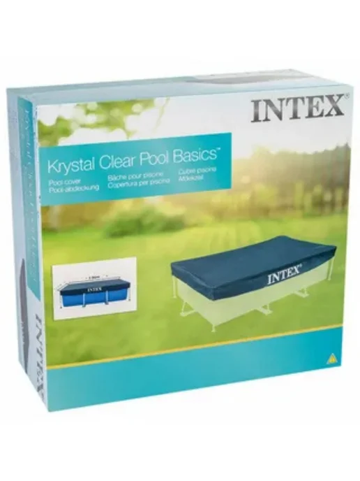 Intex Тент чехол прямоугольный для бассейна, синий, фото 6
