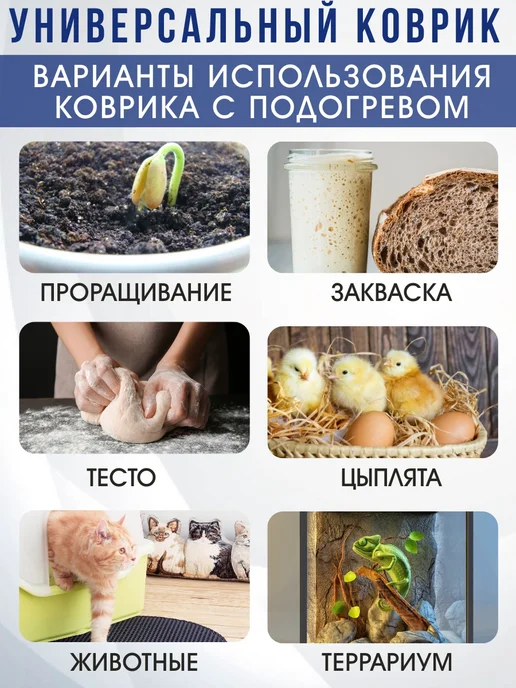 Тепломакс Коврик с подогревом для растений и рассады 50х25, 50x25, фото 3