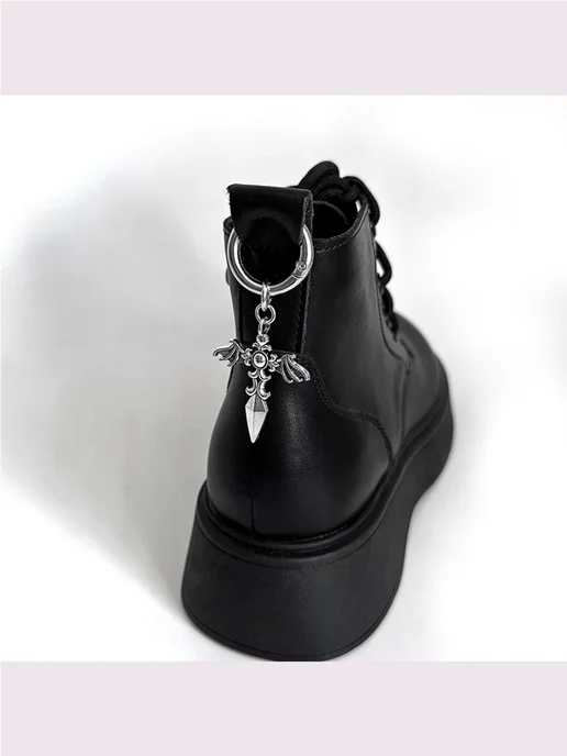 JibbStore Украшение подвеска на ботинки Крест, серый, фото 4