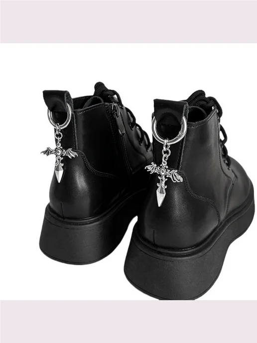 JibbStore Украшение подвеска на ботинки Крест, серый, фото 8
