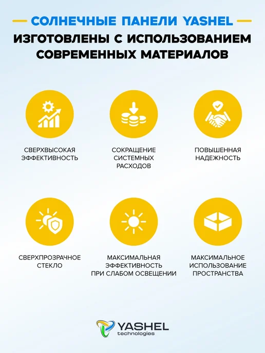 Yashel Солнечная панель (батарея) 150 Вт Монокристалл, 150 Вт, фото 6