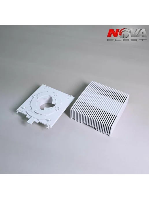 NOVAplast Приточный клапан вентиляции NovaSTYLE, 600 мм, решётка белая, белый, фото 5