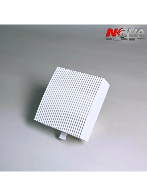 NOVAplast Приточный клапан вентиляции NovaSTYLE, 600 мм, решётка белая, белый, фото 7