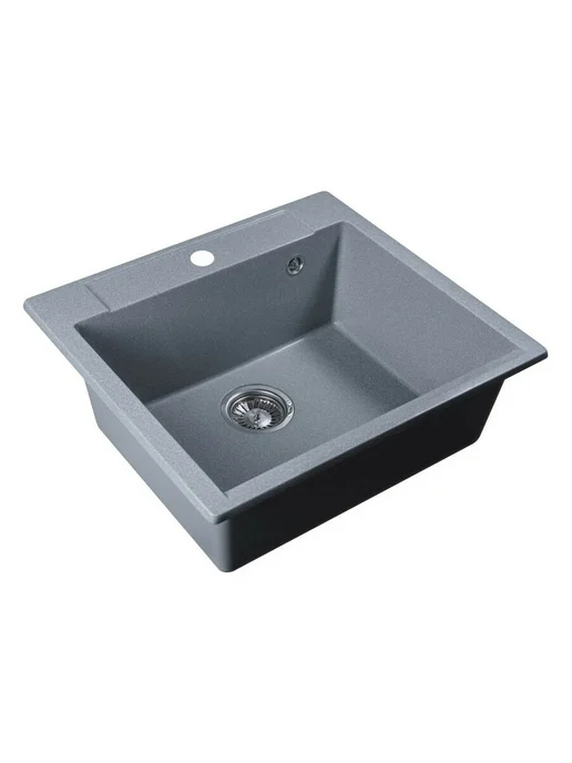 AV engineering Мойка из искусственного камня Unit серебро AVE550500SLA, серебристый, фото 7