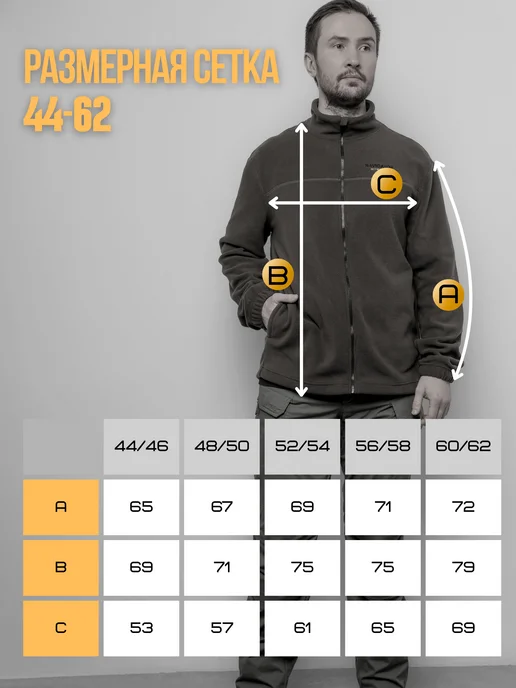 M1 WEAR Флисовая толстовка на молнии для активного отдыха, зеленый, фото 3