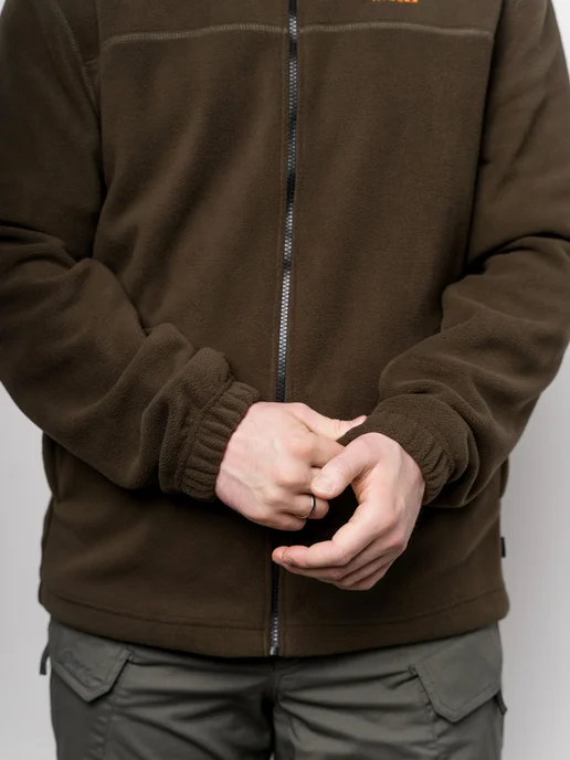 M1 WEAR Флисовая толстовка на молнии для активного отдыха, зеленый, фото 6