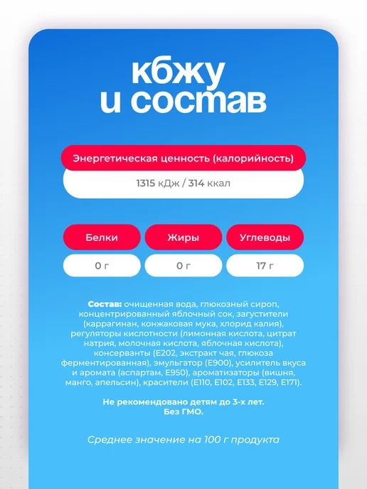 Канди клаб Мармелад желейный Газировка Ассорти, 50 шт по 13 гр, 50 шт, 13 г, фото 6