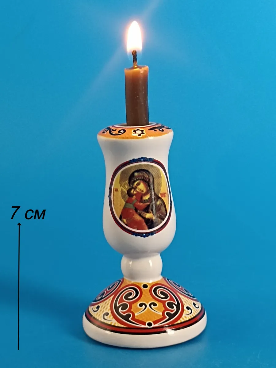 Фарфоровый подсвечник