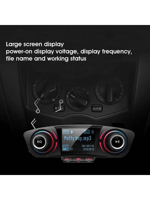 Автомагнитола Bluetooth FM USB TF картой, вариант, фото 4