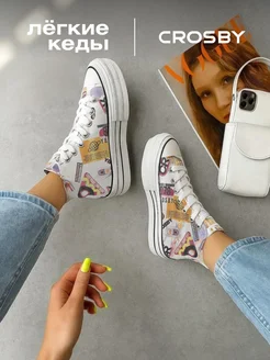 Кеды высокие летние Crosby 316216731 купить за 1 505 ₽ в интернет‑магазине Wildberries