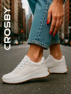 Текстильные кроссовки на платформе Crosby 316216843 купить за 1 909 ₽ в интернет‑магазине Wildberries