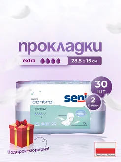 Прокладки Control Extra 30шт 4капли 2уп +салфетки EmilyStyle Seni 316445596 купить за 722 ₽ в интернет-магазине Wildberries
