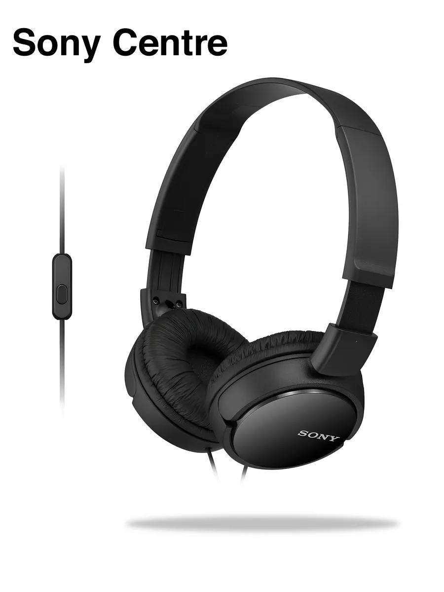 SONY MDR-ZX110AP наушники с микрофоном черные