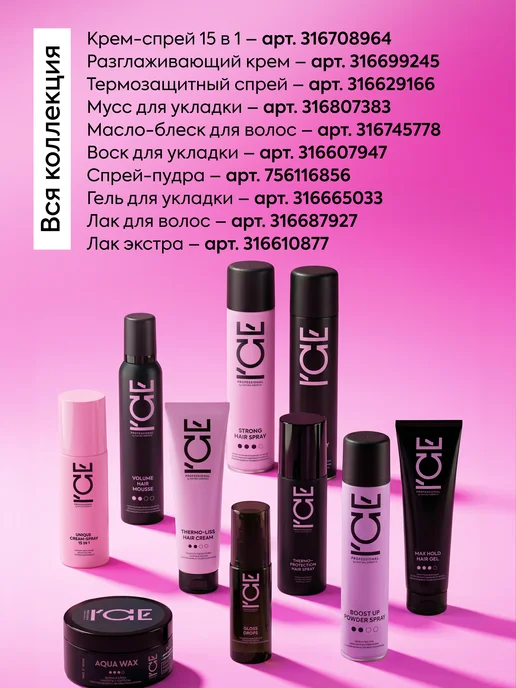 ICE by NATURA SIBERICA Воск для укладки волос сильной фиксации текстурирующий, вариант, фото 8