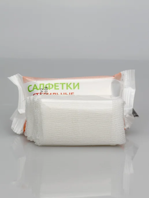 Верамед Салфетки марлевые стерильные 16*14 см 10 уп, 16x14 см, фото 7