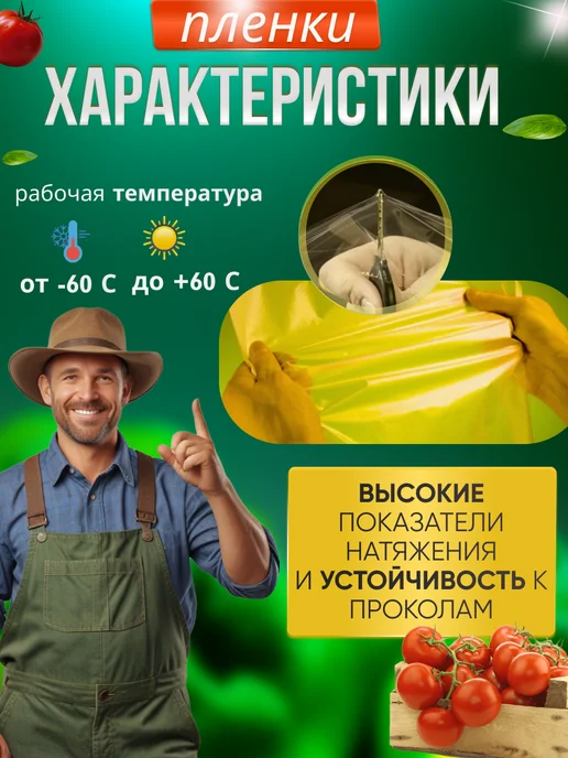 MakHok Пленка для теплиц и парников многолетняя 200 мкм 6*10, 3x4, фото 7