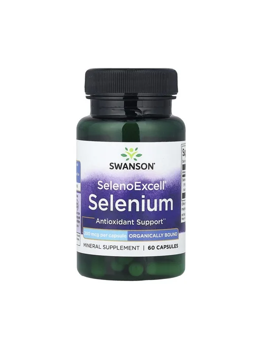 swanson Селен 200 мкг Selenium для сердца и потенции, 60 капсул, вариант
