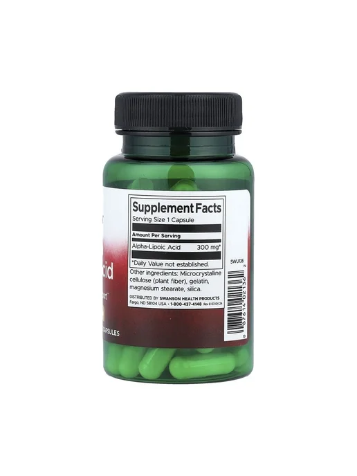 swanson Альфа-липоевая кислота для похудения Alpha Lipoic Acid 300mg, вариант, фото 2