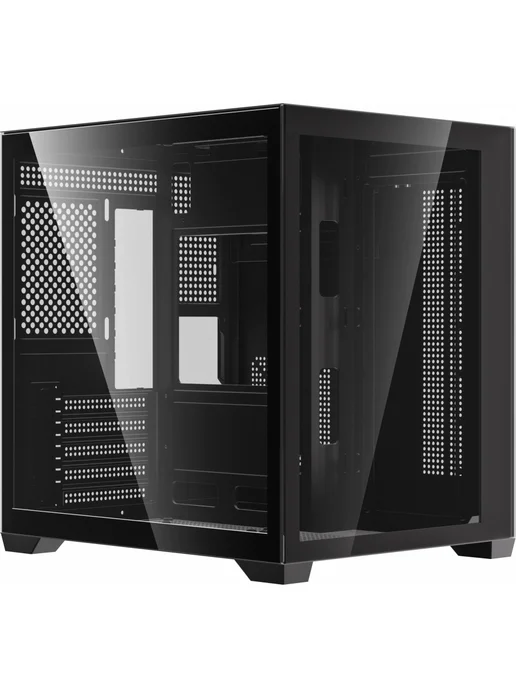 Accord Корпус игровой ACC-ZMS03B mATX закаленное стекло аквариум, черный, фото 2