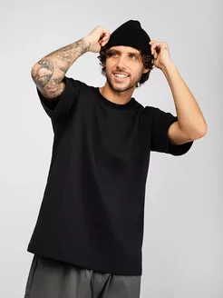 Футболка оверсайз с принтом дыма