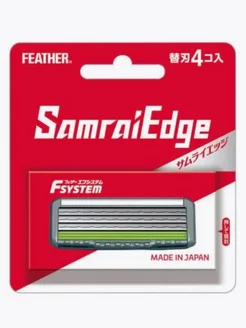 Кассеты для бритья сменные лезвия SAMURAI EDGE, 4 шт Feather 316810550 купить за 1 611 ₽ в интернет‑магазине Wildberries