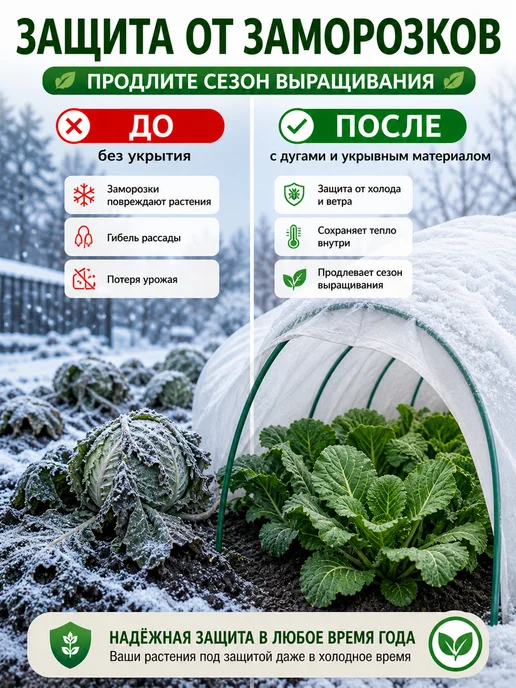 Клевер-С Дуга для парника и грядок садовая металлические 3 м, 3 м, фото 6